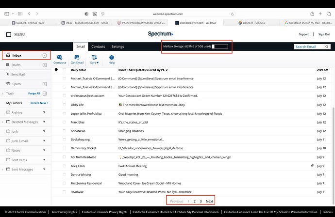 Spectrum webmail