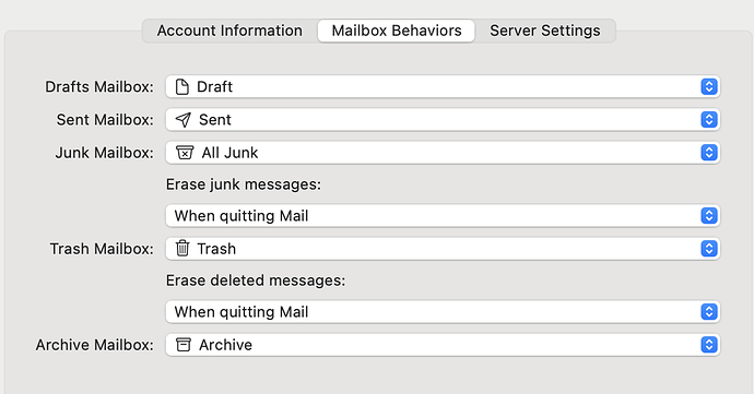 Mailbox Behaviors