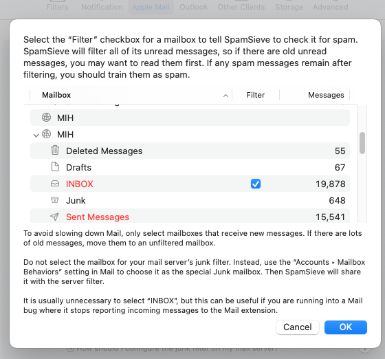 SpamSieve 3.0 on Apple Mail quit working - SpamSieve - C-Command Software  Forum